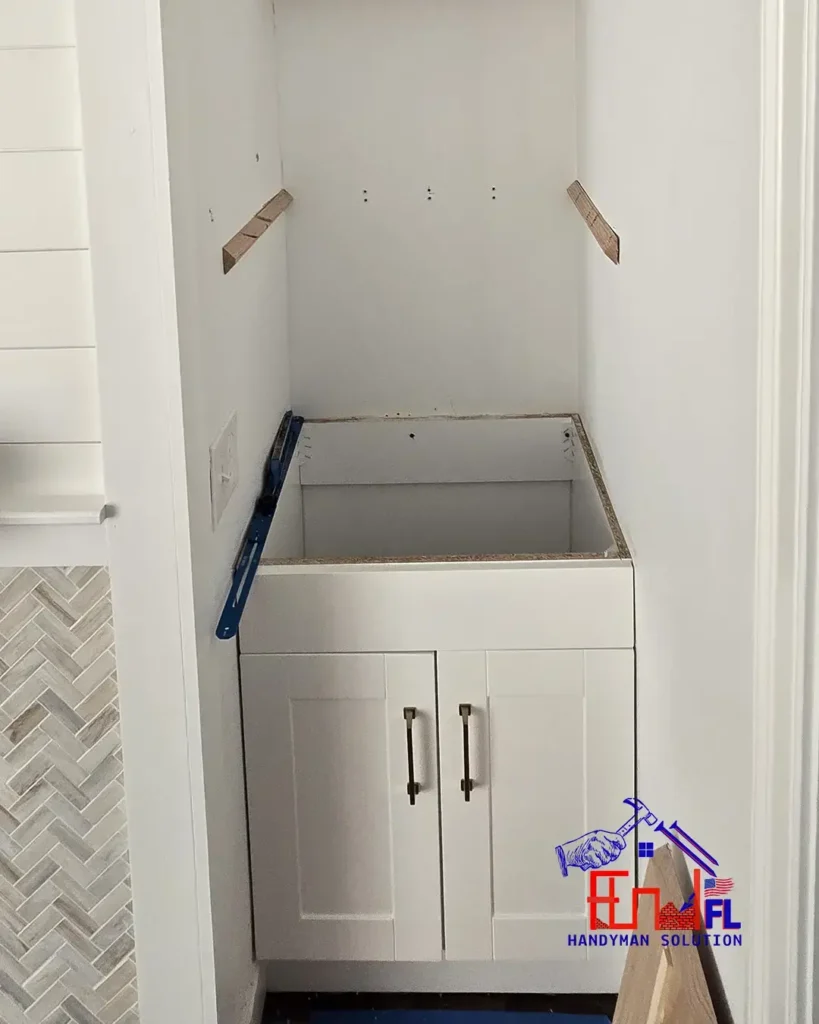 FL-Handyman-Solution---Fireplace-Wall-With-Shelves-and-TV-Bellingham-MA-25-03-25-1