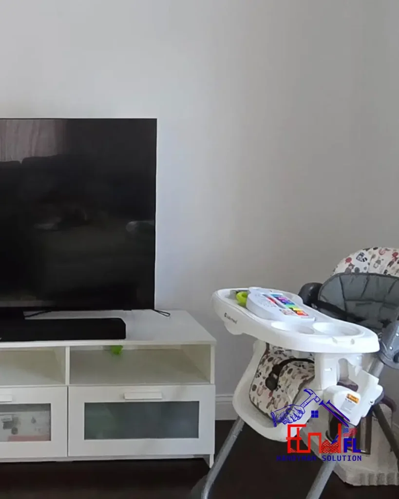 FL-Handyman-Solution---Fireplace-Wall-With-Shelves-and-TV-Bellingham-MA-25-03-25-4
